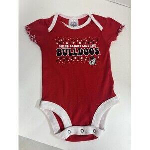 NWOT Georgia Bulldogs “GO DAWGS” Girls 3/6 Months Outfit